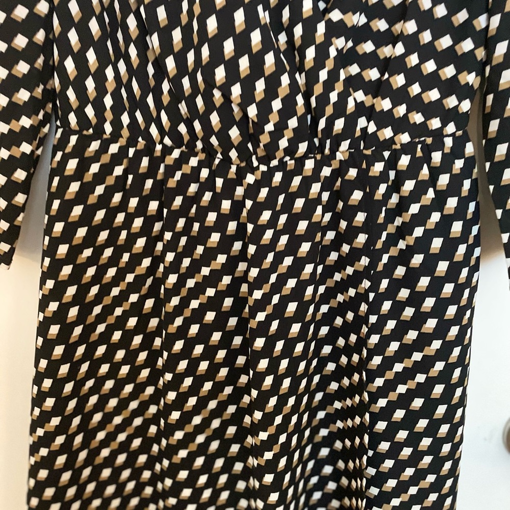 The Limited Geometric A-Line 3/4 Sleeve Women’s Dress - Size XS - Picture 3 of 12